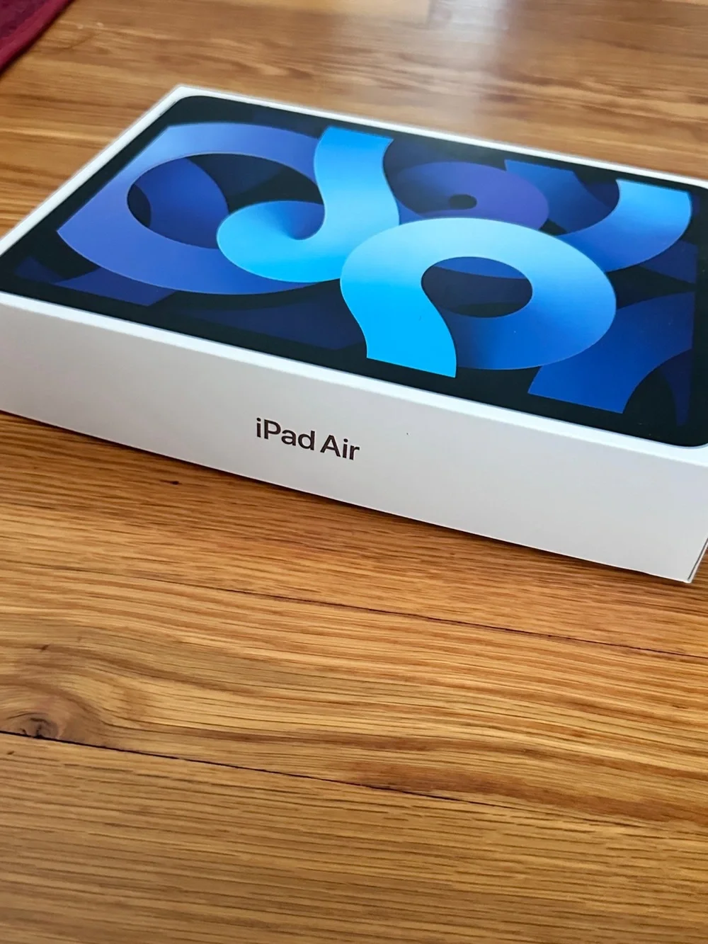Empty box Apple iPad Air in Sky Blue